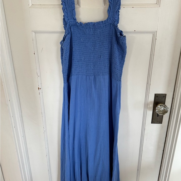 Aspiga blue organic cotton maxi dress size medium - Picture 5 of 8